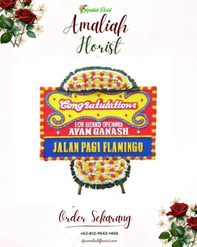 Bunga Papan Congratulation di Pangkungparuk